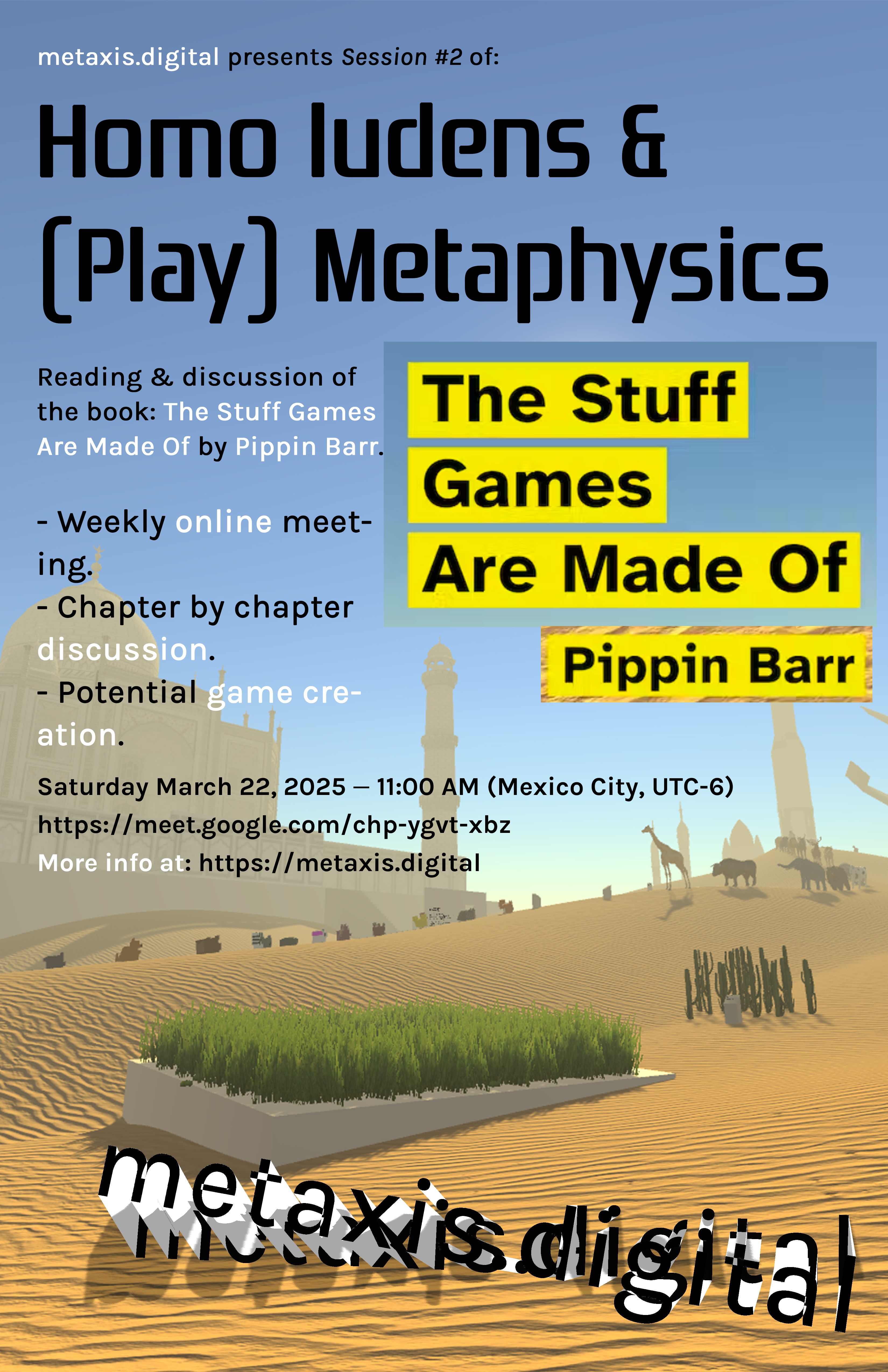 Event: Homo ludens & (play) Metaphysics: Pippin Barr — The Stuff Games Are Made Of